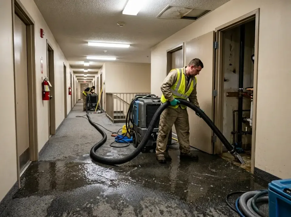 multi-unit-apartment-hallway-f-005 — frequently asked questions, Emergency Burst Pipe Water Extraction & Removal in Needvill…